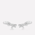 RUBAN SILVER DIAMOND EARRINGS