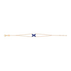 JEUX BRACELET AGATE PINK GOLD 1 DIAMOND