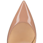 CL Hot Chick Sling 100 Mm Sling Back Pumps Patent Leather Blush