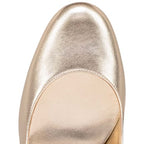 CL Miss Sab Sling Pumps 85mm Nappa Leather Gold