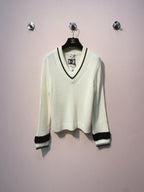 Chanel 25 V-neck Sweater Wool 317939