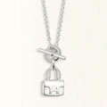 POP H PEDANT SILVER NECKLACE