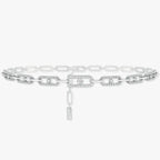 CHOKER MOVE UNO MULTI SILVER DIAMOND NECKLACE