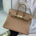 HM Birkin Bag 30cm Beige Togo Leather GHW