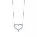 LARGE DIAMOND HEART NECKLACE
