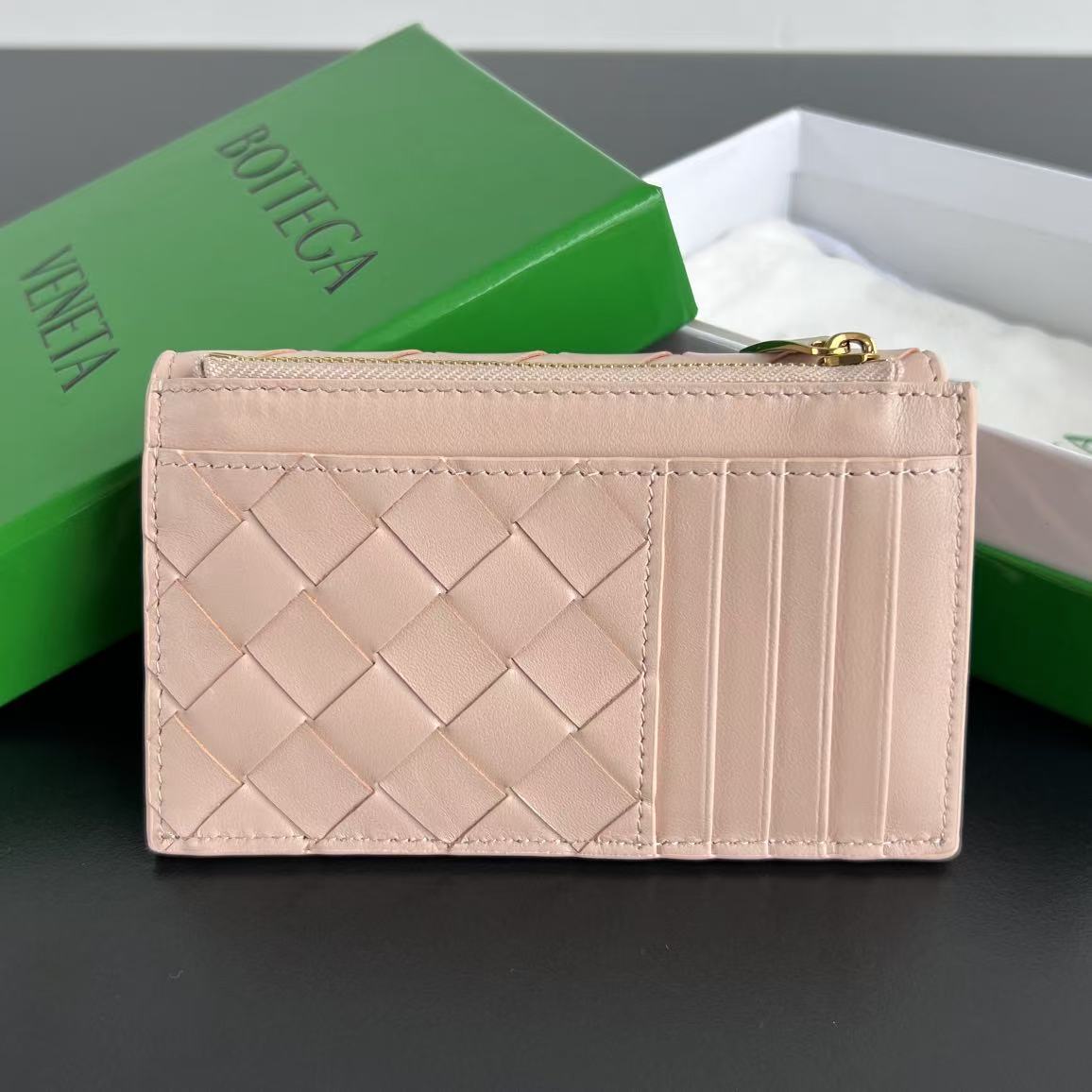 BV Amdiamo Zipper Card Holder 776031