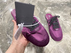 PRA 26S Mule Sneaker Purple Suede Canvas