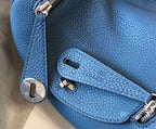 HM Mini Lindy 20cm Blue Agate Clemence Leather