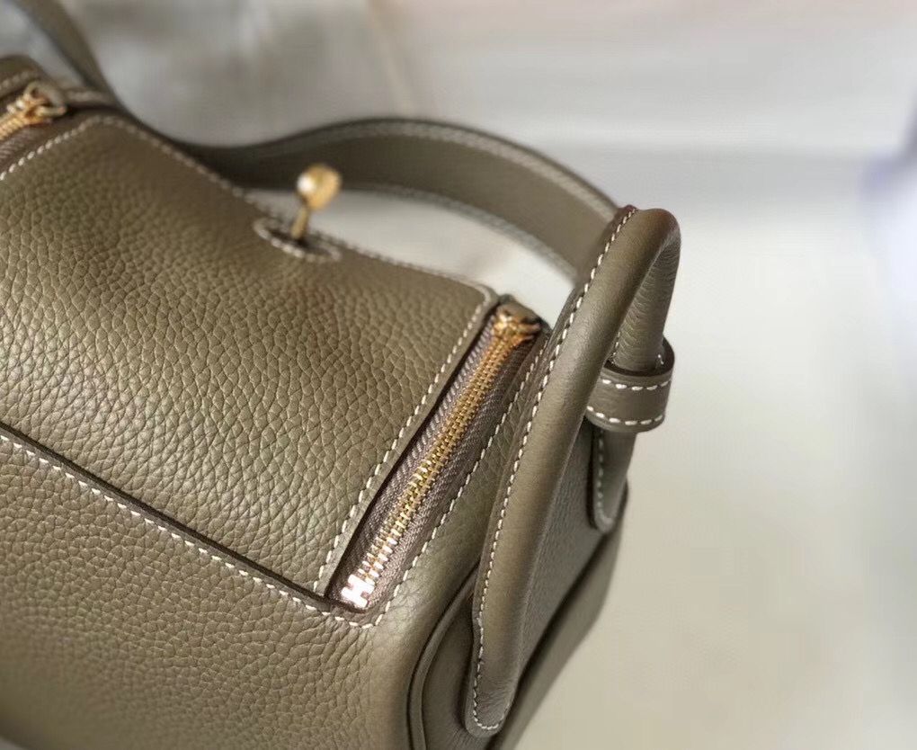 HM Mini Lindy 20cm Tourterelle Clemence Leather