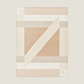 HM Drapeau Blanket Naturel and Grege Wool Cashmere