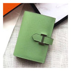 HM Bearn 10cm Mini Wallet In Vert Criquet Epsom Leather