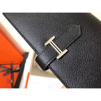 HM Black Epsom Bearn 17,5 Gusset Wallet