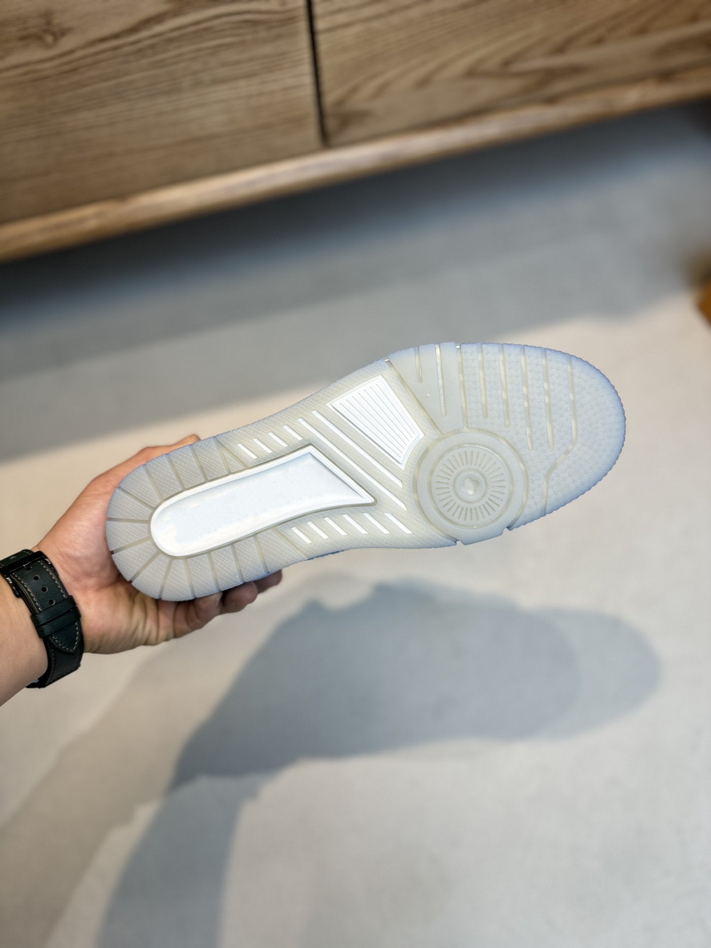 LV TRAINER MONOGRAM DENIM WHITE BLUE SNEAKER