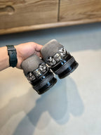 LV TRAINER MONOGRAM DENIM WHITE BLACK SNEKER