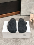 Loewe 25 Ease Buckle Mule Mutilcolor Suede