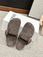 Loewe 25 Ease Buckle Mule Mutilcolor Suede