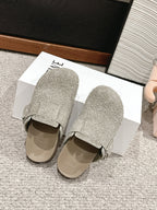 Loewe 25 Ease Buckle Mule Mutilcolor Suede