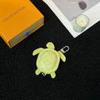 LV Turtle Pouch Bag Charm