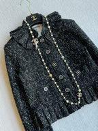 CC 25 Set Tweed Black Polyester Wool