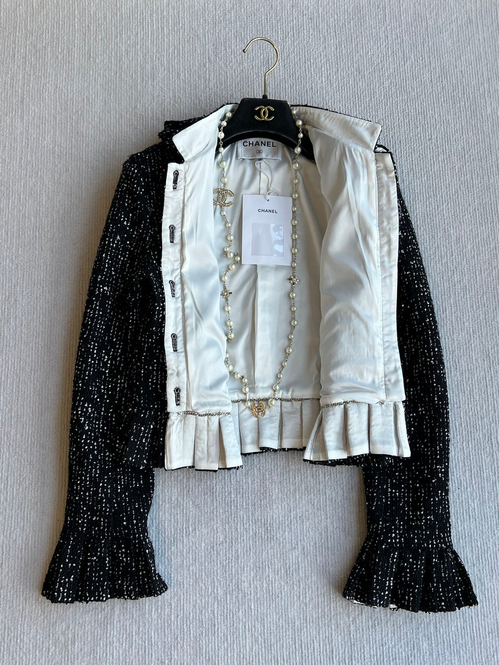 CC 25 Set Tweed Black Polyester Wool
