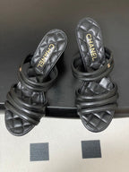 CC 26 Quilted 70mm Sandal Sheepskin 593263