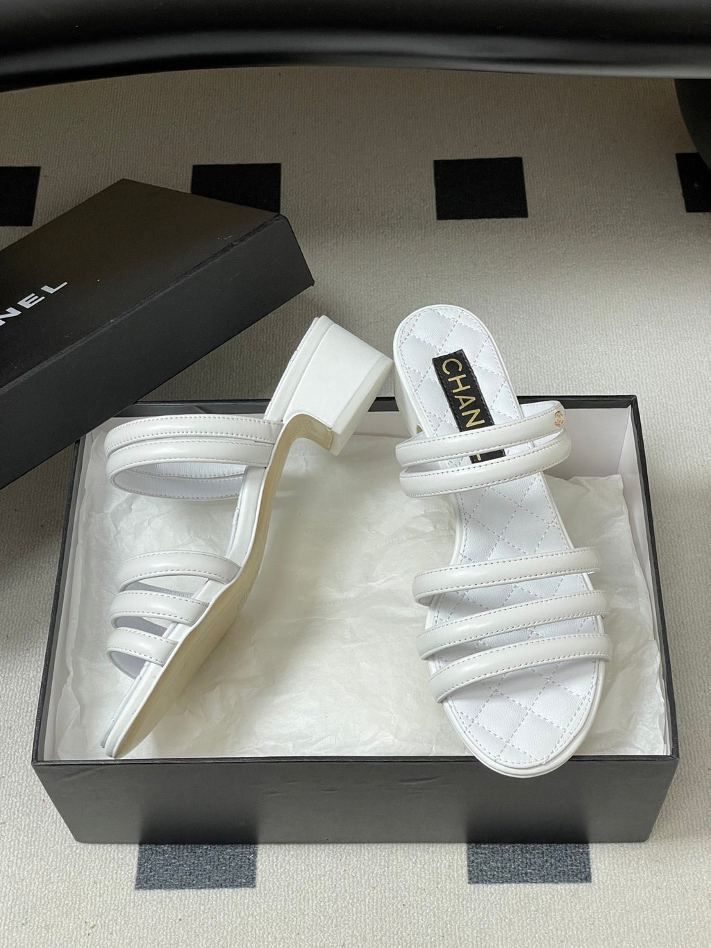 CC 26 Quilted 30mm Sandal Sheepskin 593268