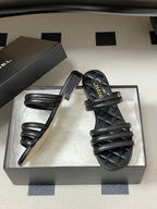 CC 26 Quilted Flat Sandal Sheepskin 593273