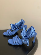 CC 26 Quilted Sandal 70mm With Scarf Sheepskin