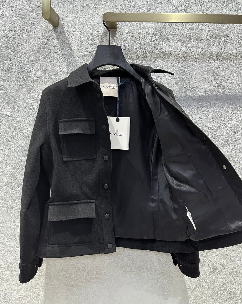 Moncler 2025 Grenoble Interlock Shirt Jacket Polyester