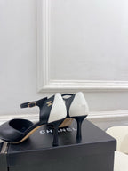 CC 26 Chanel Slingback Heels 75mm Lambskin 586934