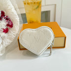 LV Heart Bag Charm Leather