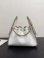 Chanel 2026 Hobo Bag 30cm White in Straw Weaving