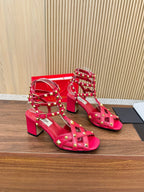 Valentino Open-to-the-Walk Sandals 65 in Cowhide