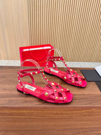 Valentino Open-to-the-Walk Sandals in Cowhide