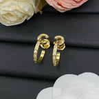 Chanel Coco Crush CC Hoop Earrings