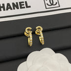 Chanel Coco Crush CC Hoop Earrings
