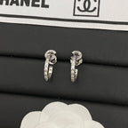 Chanel Coco Crush CC Hoop Earrings