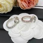 Chanel Coco Crush CC Hoop Earrings