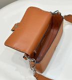 BAGUETTE 27CM TAN CALFSKIN SILVER HARDWARE