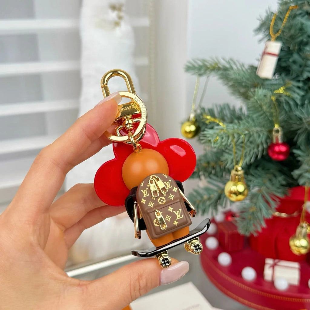 LV Vivienne Skateboarder Bag Charm