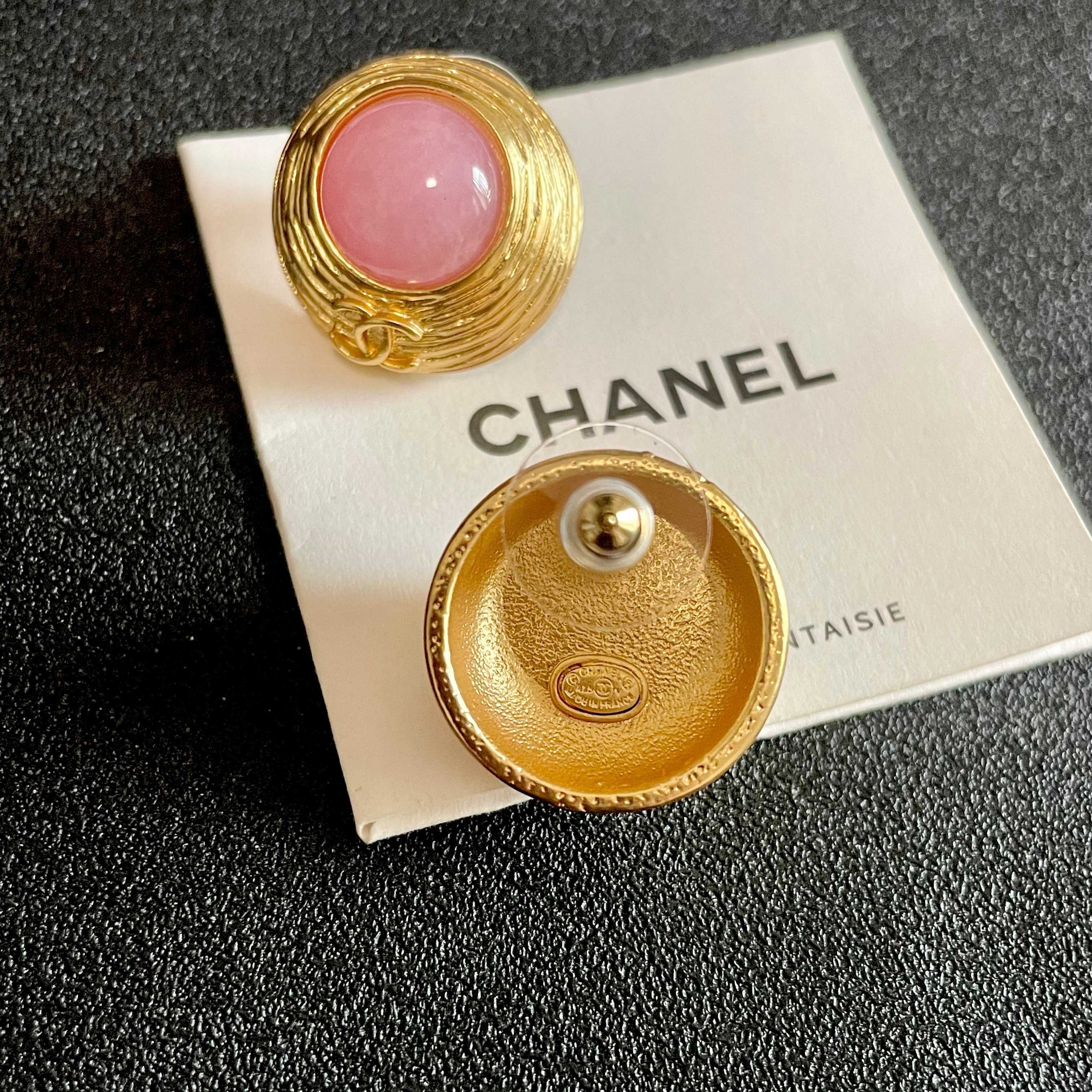 CC    Gold Pink Earrings