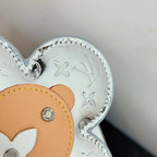 LV Vivienne Head Monogram Mirror Silver Canvas Leather