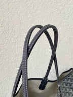 Goyard 2025 Saint Louis PM Tote Bag Grey Calfskin