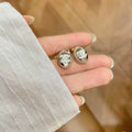 CC    Double C Gold Earrings