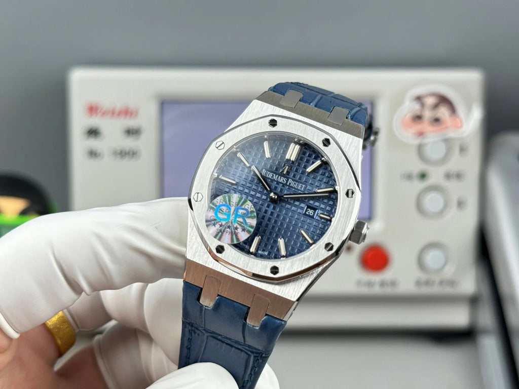 Audemars Piguet Royal 33mm Blue Dial Blue Crocodile Leather