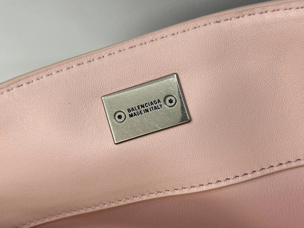 Balenciaga Small Bag 29 Light Pink Calfskin Sliver Hardware