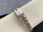 Rolex Datejust 31mm Chocolate Dial Diamond Bezel Steel Pink Gold