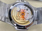 Patek Philippe Nautilus 35mm Cream Dial Sliver Case Diamond Bezel