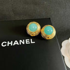 CC    Turquoise Gold Earrings