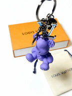 LV Purple Bear Charm